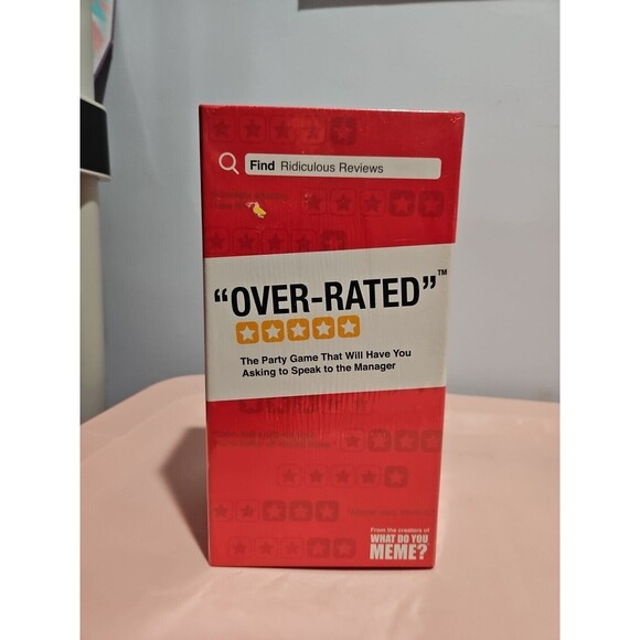 Over-Rated Adult Party Game of Ridiculous Reviews by What Do You Meme Card Game - Picture 1 of 8